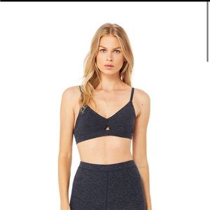 Alo Alosoft Lounge Bra in Navy